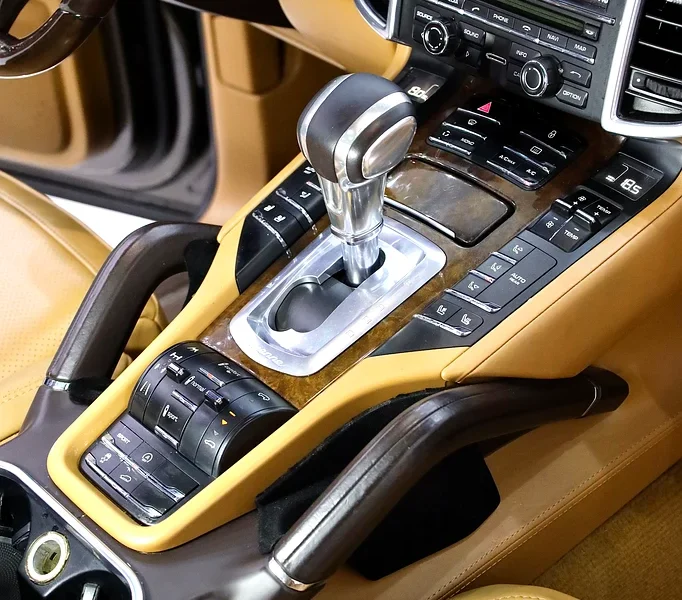 2012 Porsche Cayenne S 8 Cylinders Petrol Engine Brown Tan SUV GCC Specs