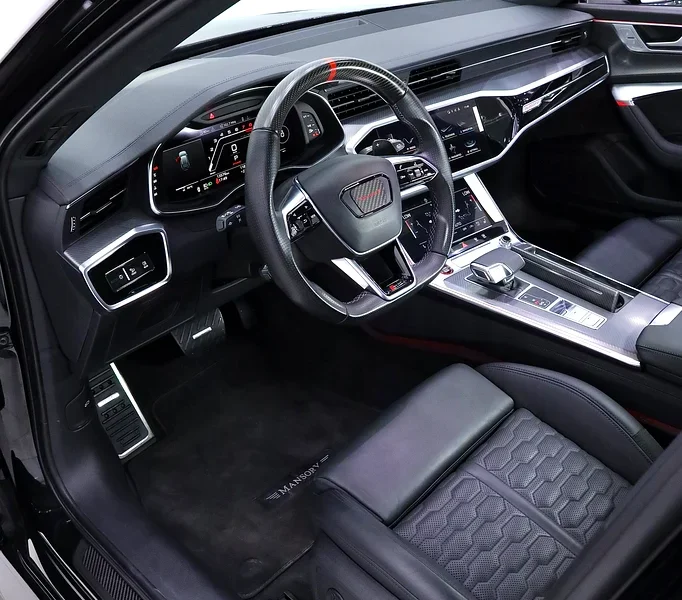 2022 Audi S6/RS6 MANSORY P720 8 Cylinder Engine Black Sedan FULL CARBON FIBER