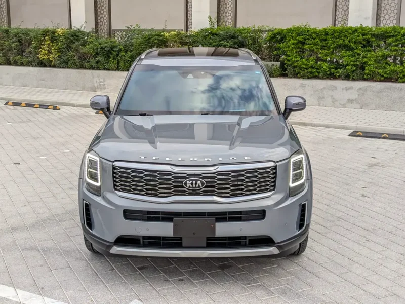 2021 Kia Telluride GT Line 6 Cylinder Petrol Engine Grey Brown SUV GCC Specs