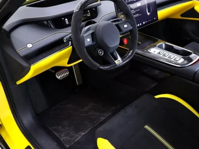 2025 Xiaomi SU7 Ultra EV FULLY LOADED CARBON Exterior Interior Yellow Sedan