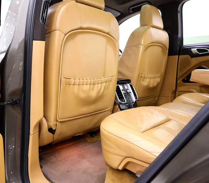 2012 Porsche Cayenne S 8 Cylinders Petrol Engine Brown Tan SUV GCC Specs