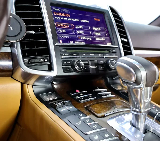 2012 Porsche Cayenne S 8 Cylinders Petrol Engine Brown Tan SUV GCC Specs