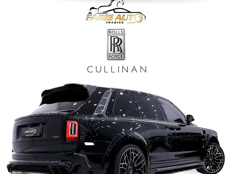 2023 ROLLS ROYCE CULLINAN WITH MANSORY MARBLE BODYKIT Black White SUV