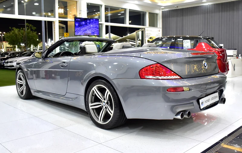 2008 BMW M6 M6 Convertible 10 Cylinder Petrol Engine Grey White Soft Top Convertible