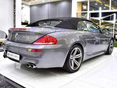 2008 BMW M6 M6 Convertible 10 Cylinder Petrol Engine Grey White Soft Top Convertible