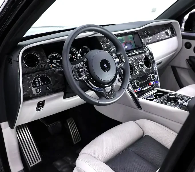 2023 ROLLS ROYCE CULLINAN WITH MANSORY MARBLE BODYKIT Black White SUV