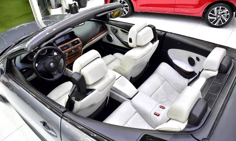 2008 BMW M6 M6 Convertible 10 Cylinder Petrol Engine Grey White Soft Top Convertible