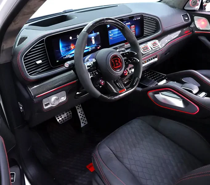 2024 Mercedes-Benz GLS-Class GLS 63 AMG 4MATIC+ 8 Cylinders Engine White Black SUV