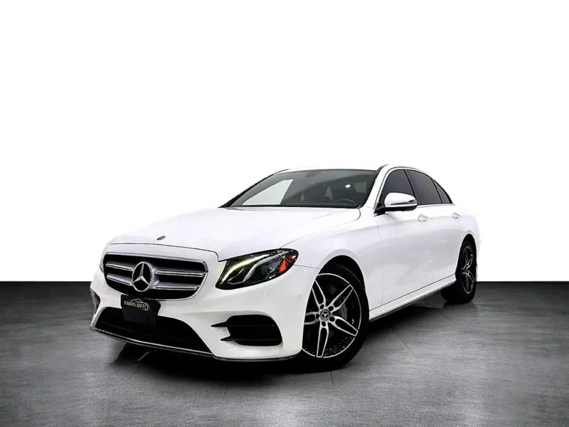 2019 Mercedes-Benz E-Class E450 4Matic 6 Cylinder Petrol Engine White Black Sedan CLEAN TITLE