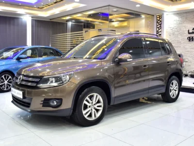 2015 Volkswagen Tiguan SE 4 Cylinder Petrol Engine Brown Black Crossover GCC Specs