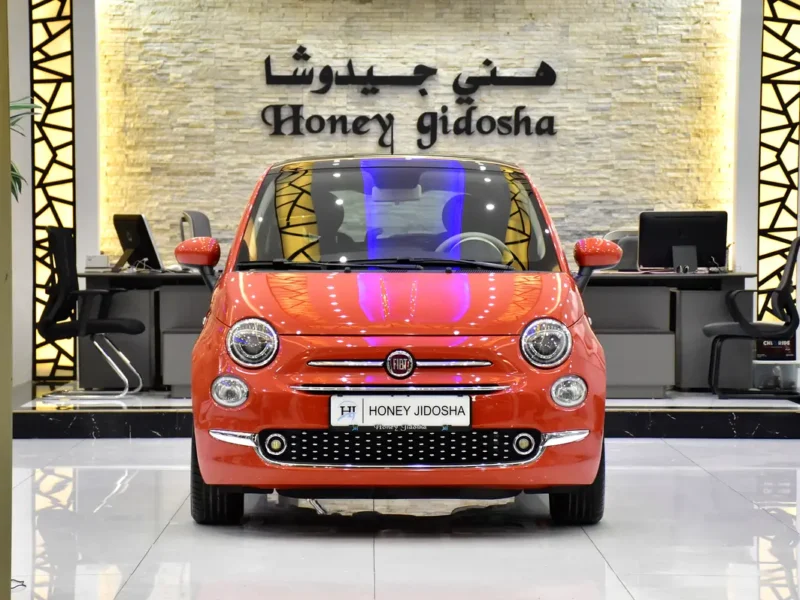 2024 Fiat 500 Dolcevita 4 Cylinder Petrol Engine Orange Black Hatchback GCC Specs