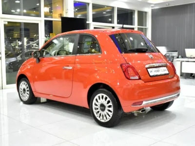 2024 Fiat 500 Dolcevita 4 Cylinder Petrol Engine Orange Black Hatchback GCC Specs