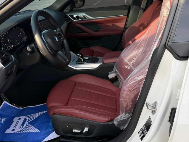 2023 BMW 420i 2.0-liter Turbocharged 4-Cylinder Engine White Red Coupe GCC
