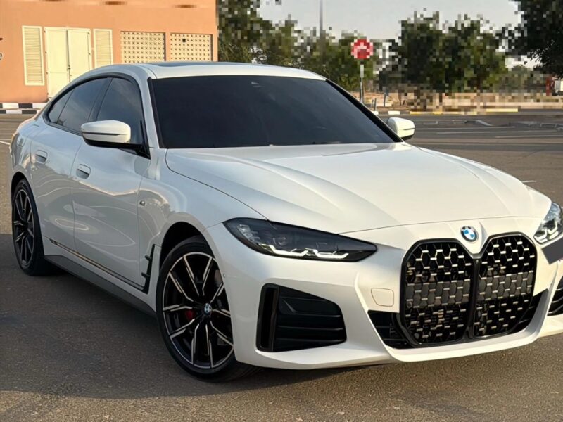 2023 BMW 420i 2.0-liter Turbocharged 4-Cylinder Engine White Red Coupe GCC