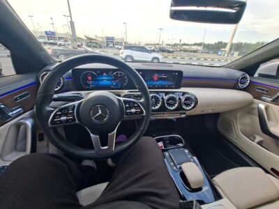 2023 Mercedes-Benz CLA 250 2.0-liter Inline-4 turbo Petrol Engine White Beige Coupe
