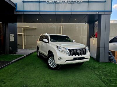 2017 Toyota Prado GXR V6 4.0 4WD FULL OPTION White Beige SUV GCC Specs