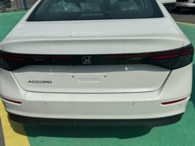 2024 Honda Accord 1.5L Turbocharged 4-Cylinder Gasoline Engine White Black Sedan