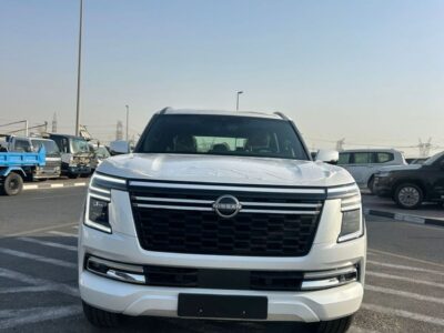 2025 Nissan Patrol 3.5L PLATINUM Twin-Turbo V6 White Tan SUV AWD GCC Specs