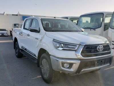2024 Toyota Hilux 2.7 Litres 4 Cylinders Petrol Engine White Red Pick Up Truck