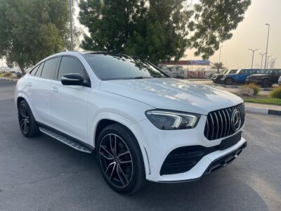 2021 Mercedes-Benz GLE 450 4Matic Coupe 3.0 L Inline-6 Engine White Black Luxury SUV