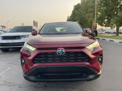2022 Toyota RAV 4 GX Hybrid 2.5-liter 4-cylinder in-line Engine Red Grey SUV AWD