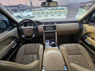 2015 Land Rover Range Rover Vogue Supercharged 5.0 Litres V8 Engine White Beige SUV