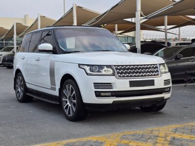 2015 Land Rover Range Rover Vogue Supercharged 5.0 Litres V8 Engine White Beige SUV
