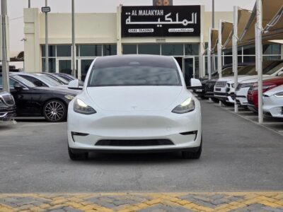 2024 Tesla Model Y Dual Motor Long Range Performance White Beige SUV Quad Drive