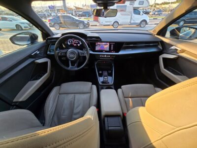 2022 Audi A3 1.5 Litres Inline 4-cylinder Turbo Engine Blue Beige Sedan FWD