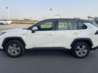 2024 Toyota RAV4 GX Hybrid 2.5L 4-cylinder DOHC 16-valve with VVT-i White Grey SUV