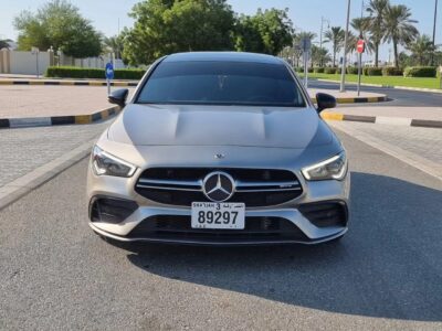 2020 Mercedes-Benz AMG CLA 35 2.0 Litres 4 Cylinder Petrol Engine Gold Beige Coupe