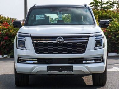 2025 Nissan Patrol Platinum 3.5L V6 Twin Turbo Petrol Engine White Tan SUV Automatic