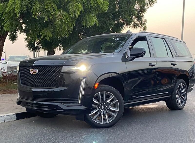 2022 Cadillac Escalade 6.2 Litres V8 Petrol Engine Black Tan SUV 4WD Top of the Line