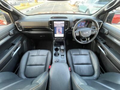2023 Ford Ranger Wildtrak 2.0L Bi-Turbo 4 Cylinder Diesel Dual Cab Red Black Pickup Truck