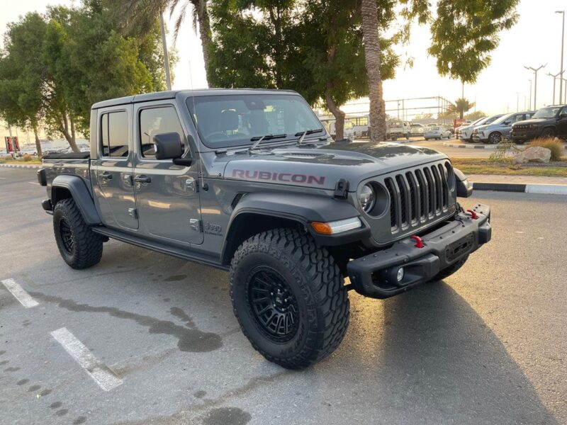 2021 Jeep Gladiator Rubicon Dual Cab 3.6L Petrol V6 Engine Grey Black Pickup Truck