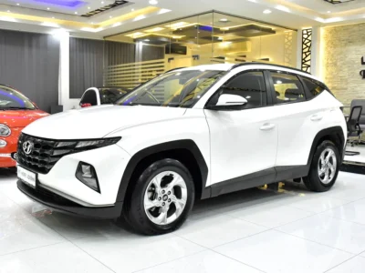 2023 Hyundai Tucson Comfort 4 Cylinders Petrol Engine White Black Crossover GCC Specs