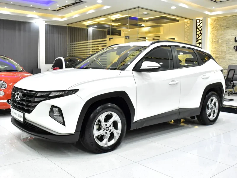2023 Hyundai Tucson Comfort 4 Cylinders Petrol Engine White Black Crossover GCC Specs