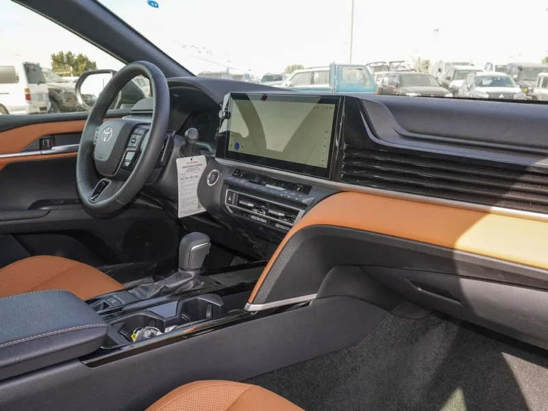 2025 Toyota Camry Grande 2.5 Litres 4 Cylinders Petrol Engine Black Tan Sedan Automatic GCC