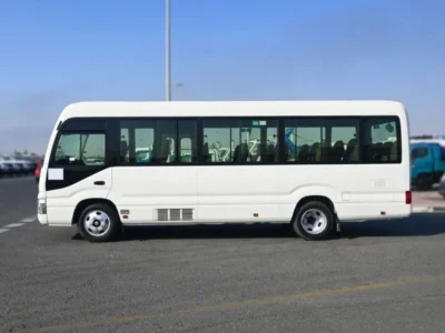 2024 Toyota Coaster 4.2 Litres 6 Cylinders Petrol Engine White Grey Bus Manual GCC Specs