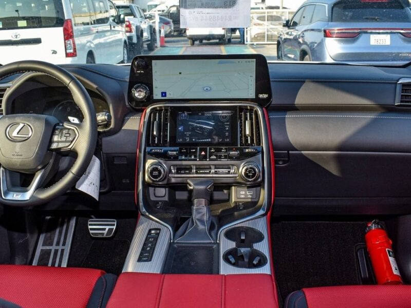 2024 Lexus LX 600 FSport 3.5 Litres V6 Petrol Engine Grey Red SUV Automatic GCC Specs