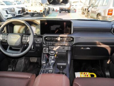 2024 Toyota Prado ADVENTURE 2.4L TWIN TURBO 4 Cylinders Engine White Brown SUV GCC