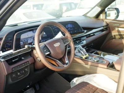 2024 Cadillac Escalade V8 Petrol Engine 6.2 Litres Black Brown SUV Automatic GCC Specs