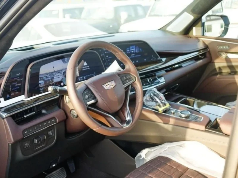 2024 Cadillac Escalade V8 Petrol Engine 6.2 Litres Black Brown SUV Automatic GCC Specs