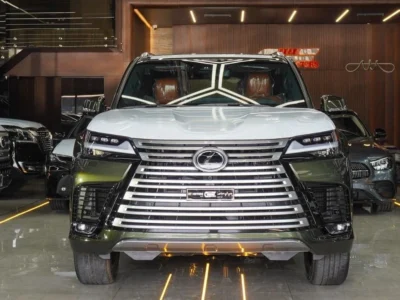 2025 Lexus LX 700h 3.5 Litres V6 Hybrid Engine Green Orange SUV Automatic GCC Specs