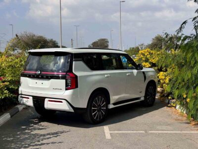 2026 Nissan Patrol LE Platinum City 3.5-liter V6 Twin-Turbocharged Petrol White Red SUV