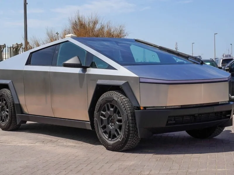 2024 Tesla Cybertruck Foundation Series Electric Vehicle Silver Black Truck Automatic