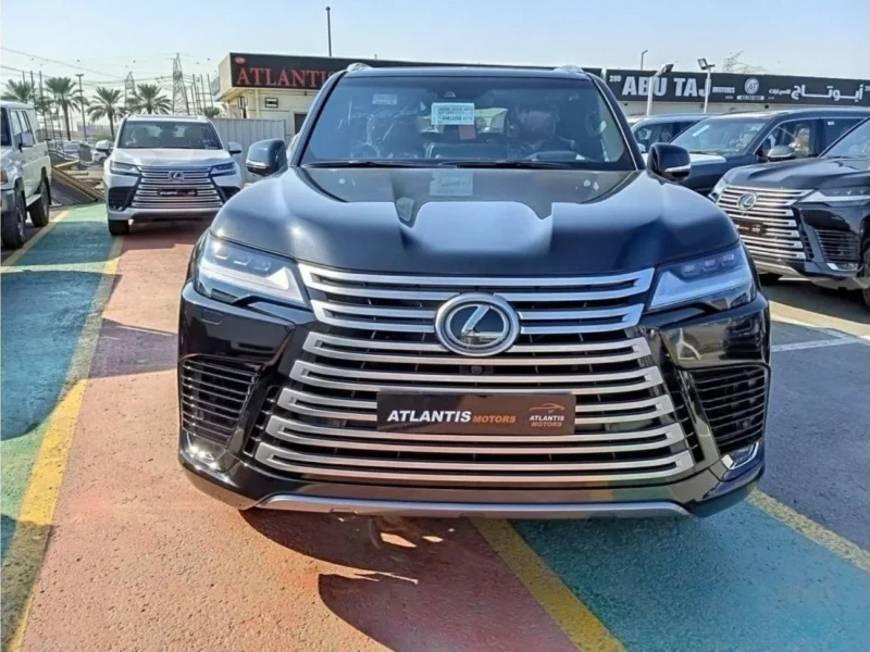 2022 Lexus LX600 Signature 3.5 Litres 6 Cylinders Petrol Engine Black Red SUV GCC