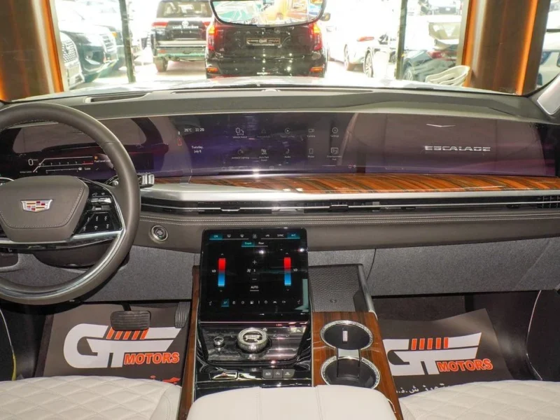 2025 Cadillac Escalade 6.2 Litres V8 Petrol Engine Black Beige SUV Automatic GCC Specs