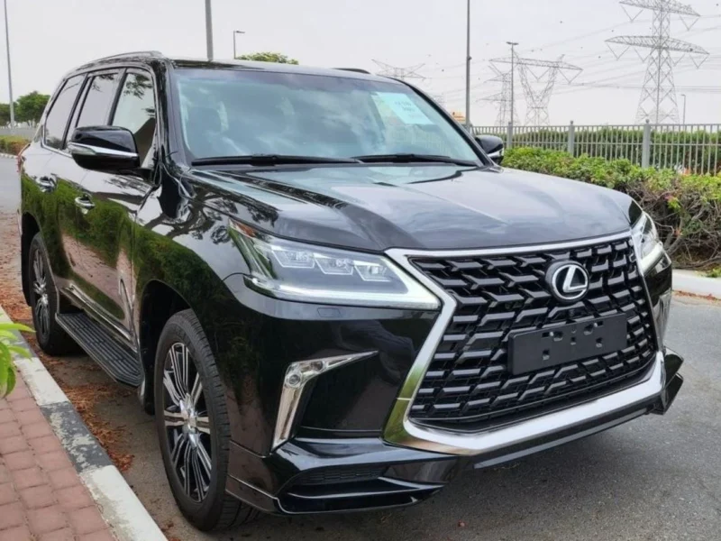 2021 Lexus LX 570 Sport 5.7 Litres 8 Cylinder Petrol Engine Black Red SUV GCC Specs