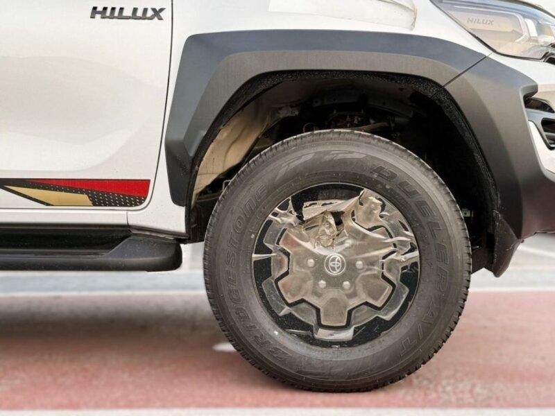2025 Toyota Hilux GR-S 2.8-liter 4 Cylinder Turbocharged Diesel Engine White Black Pickup